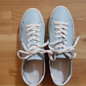 Soludos ibiza platform light blue sneakers